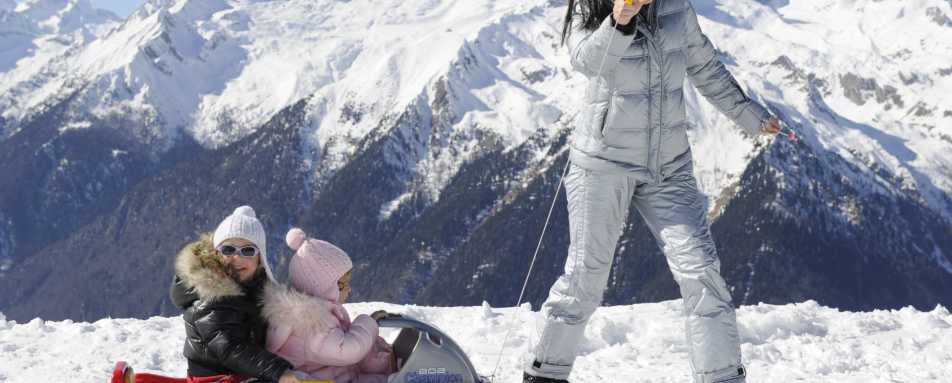 Enyoying the snow - Biohotel Hermitage