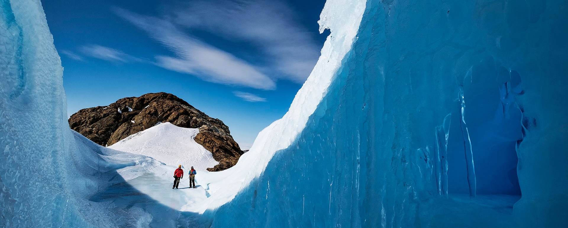 Contemplating the ice tunnels 
