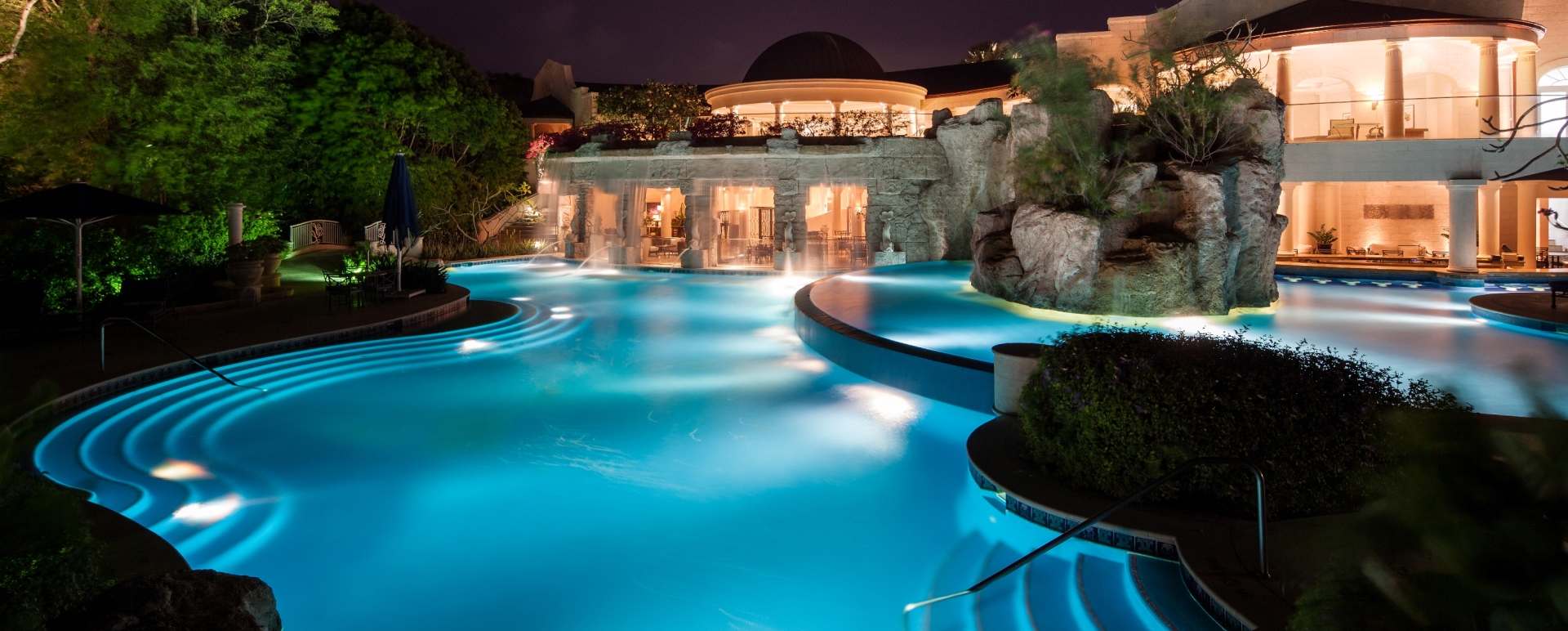 Pool at Night - Sandy Lane