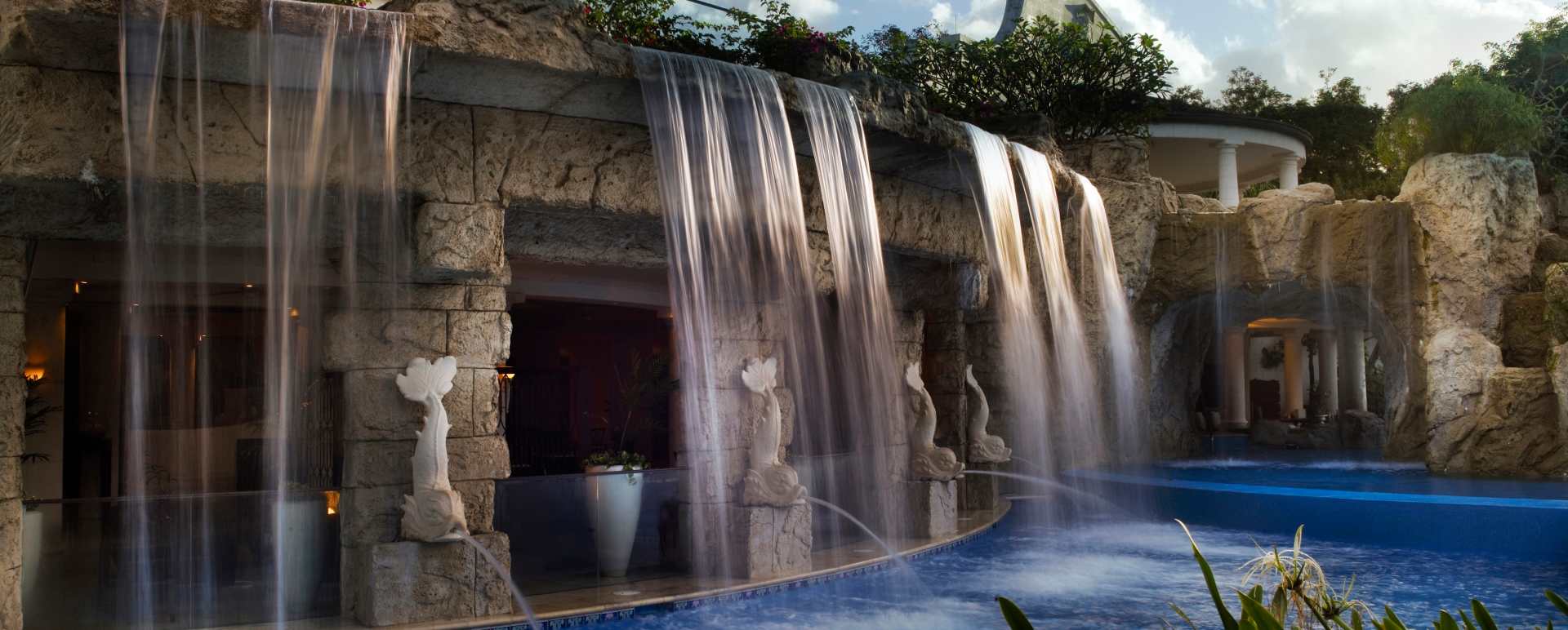 Waterfall at the Spa - Sandy Lane