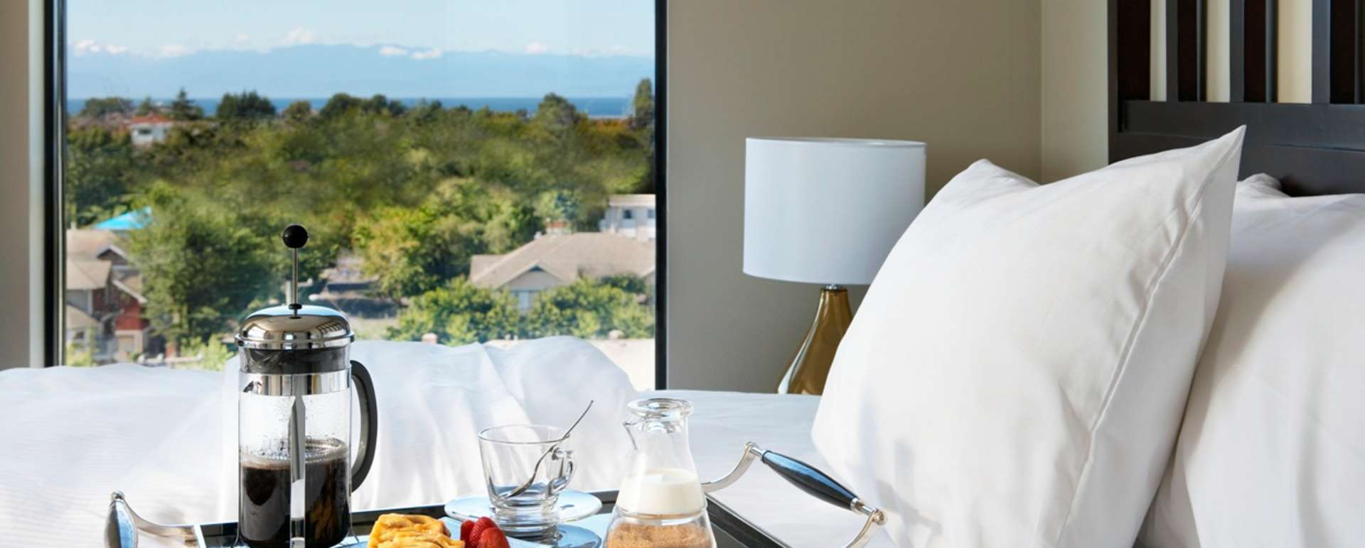 Bedroom at Oswego Hotel