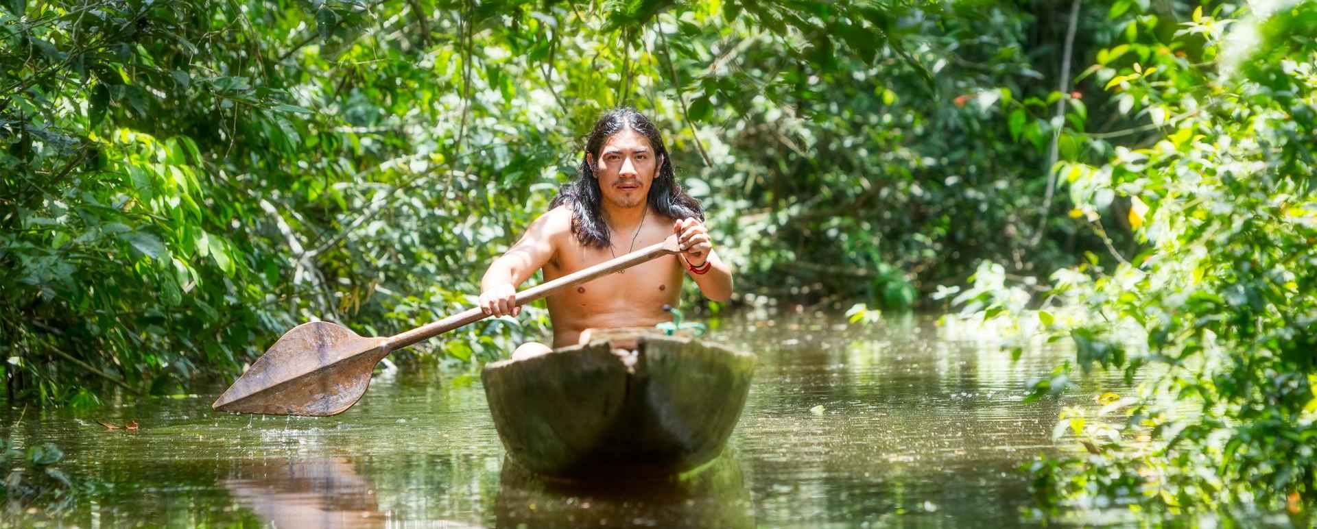 Canoeing in the Amazon - Family Ecuador & Galapagos Islands Adventure