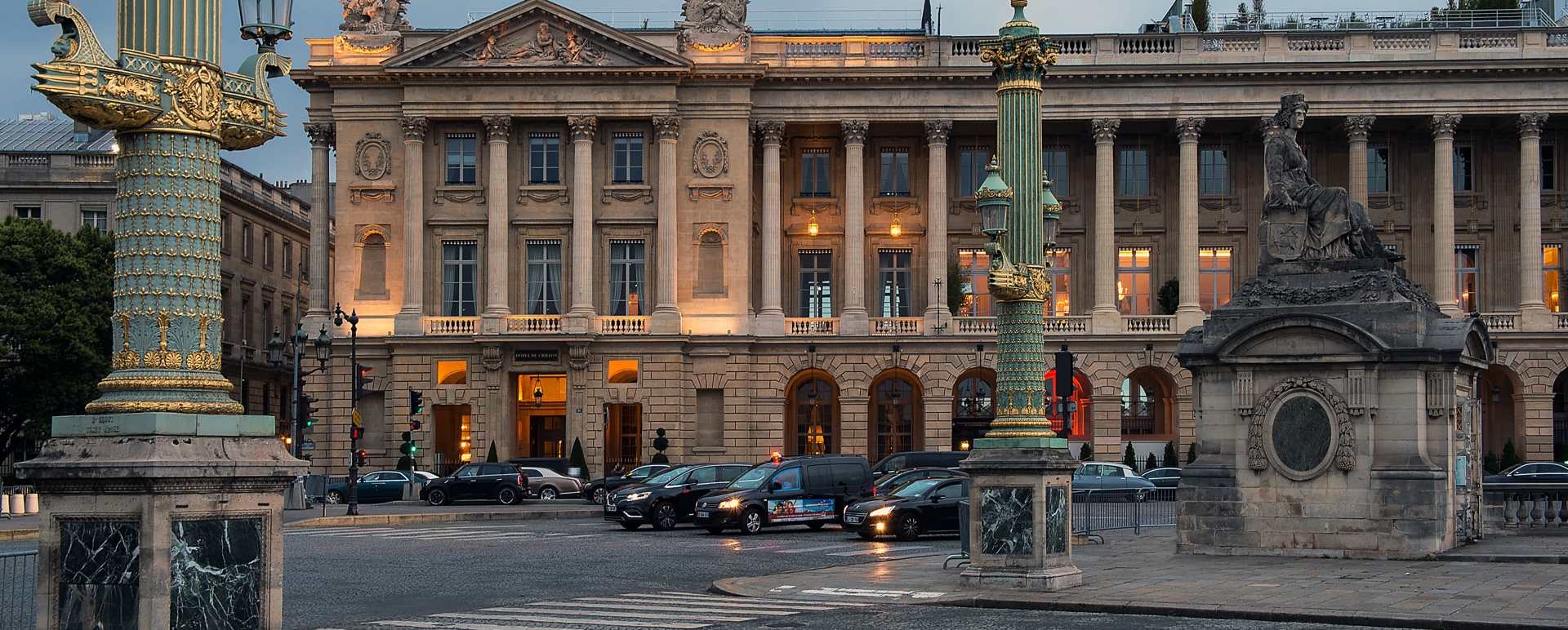 Exterior by night - Hotel de Crillon, A Rosewood Hotel