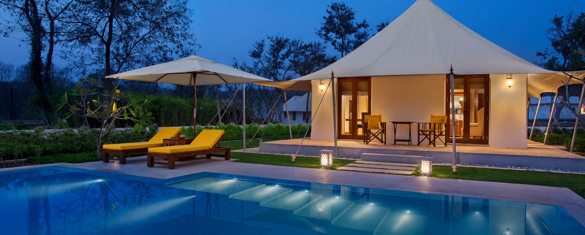 Forest Tents with Private Pool - The Oberoi Sukhvilas Resort & Spa