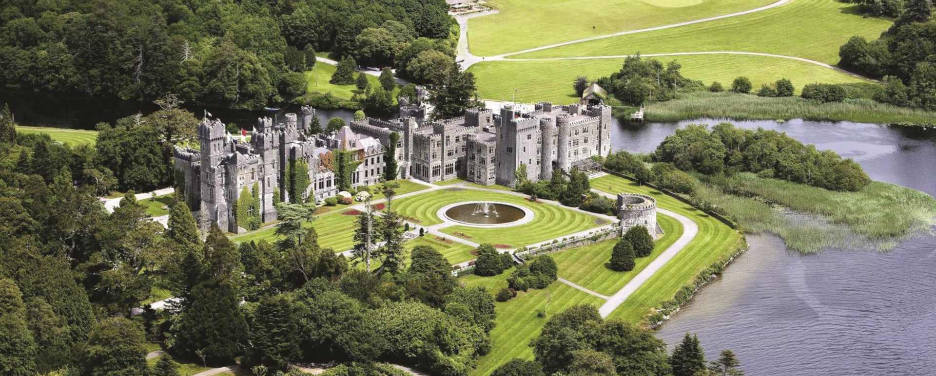 Aerial view - Ashford Castle 