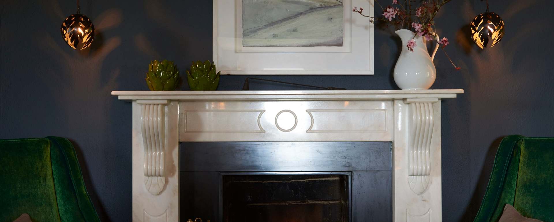 Fireplace - Gregans Castle Hotel