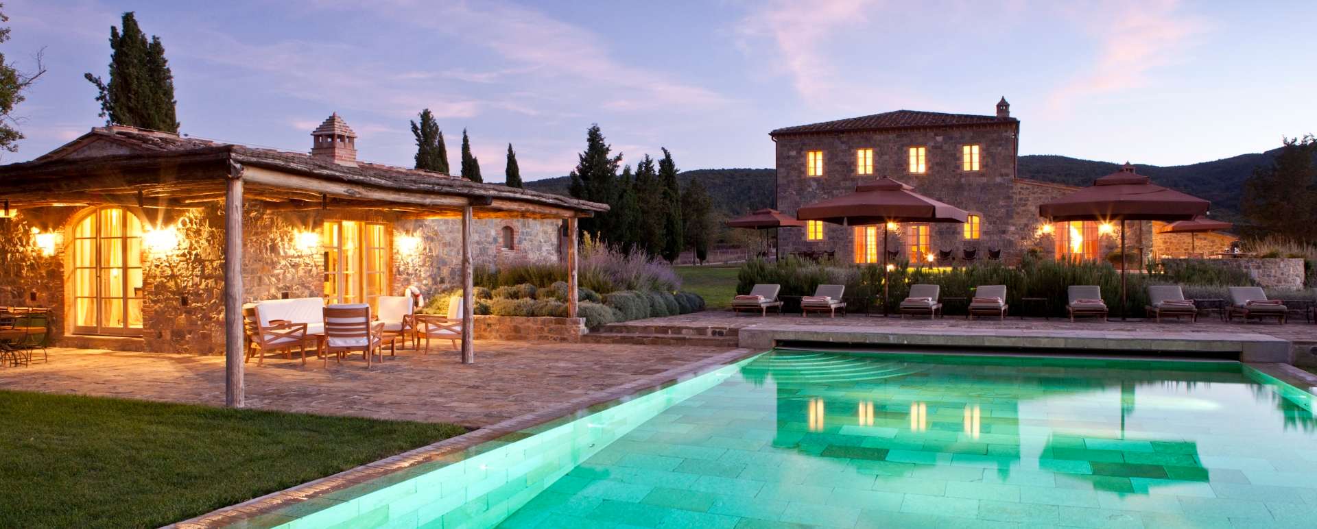 Villa Sant'Anna infinity pool - Rosewood Castiglion del Bosco