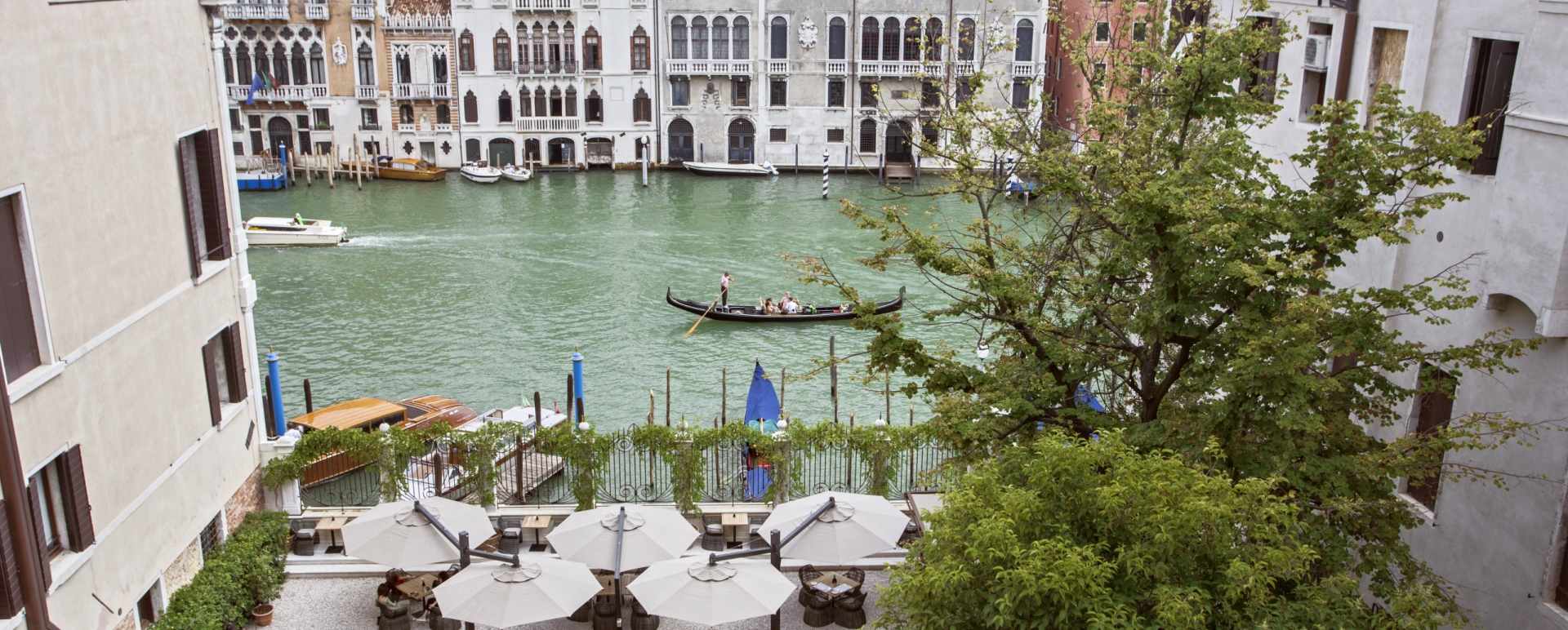 Rear Garden overlooking the Grand Canal, Aman Venice