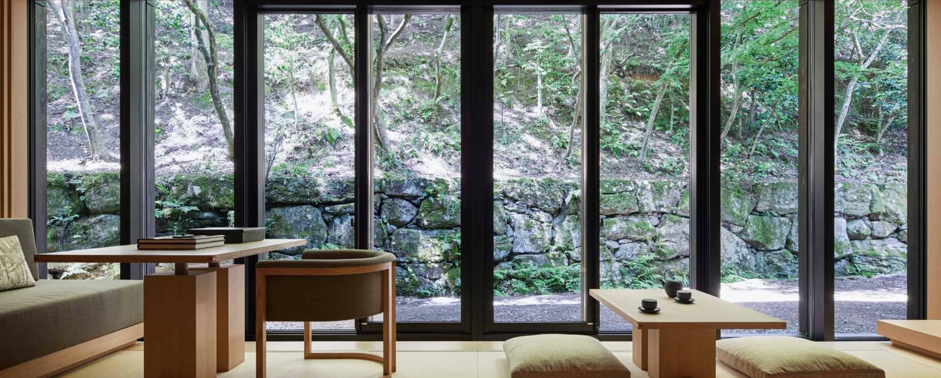 View from Aman Kyoto Guest Rooms 