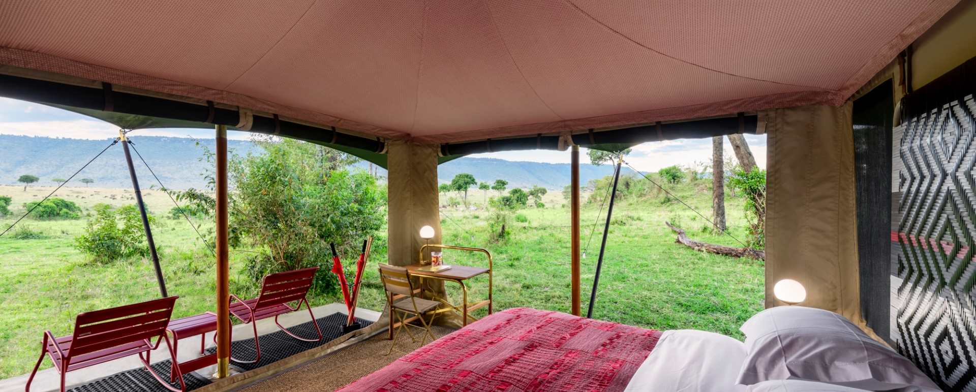 Angama Safari Camp - Views from Guest Tent 