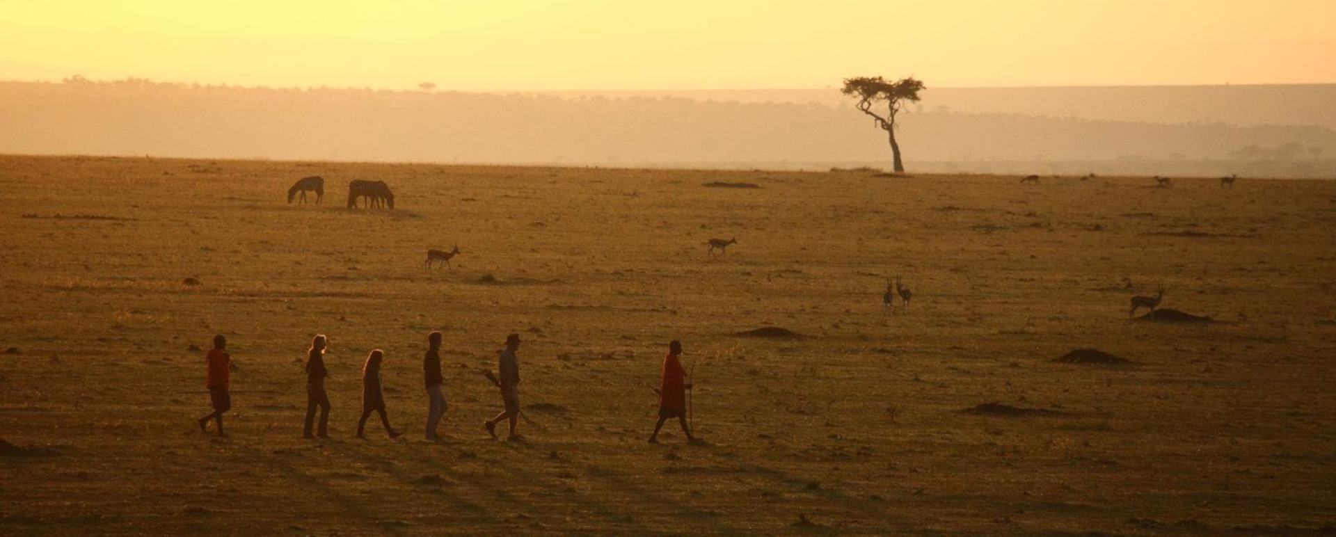 Walking in the Maasai Mara