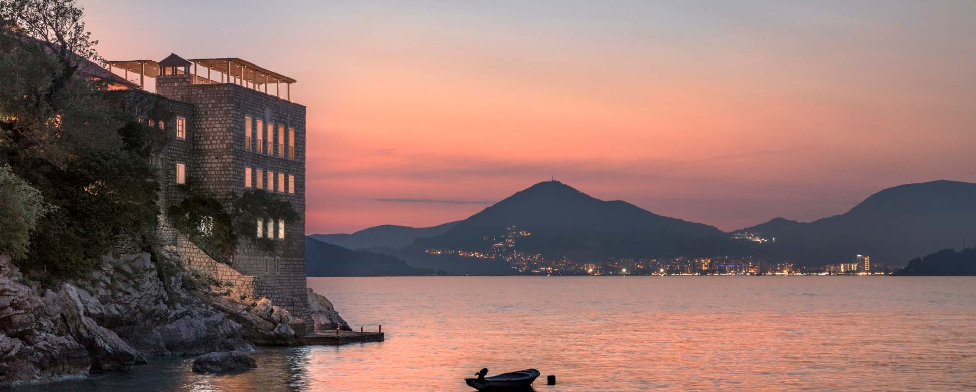 View at dusk 