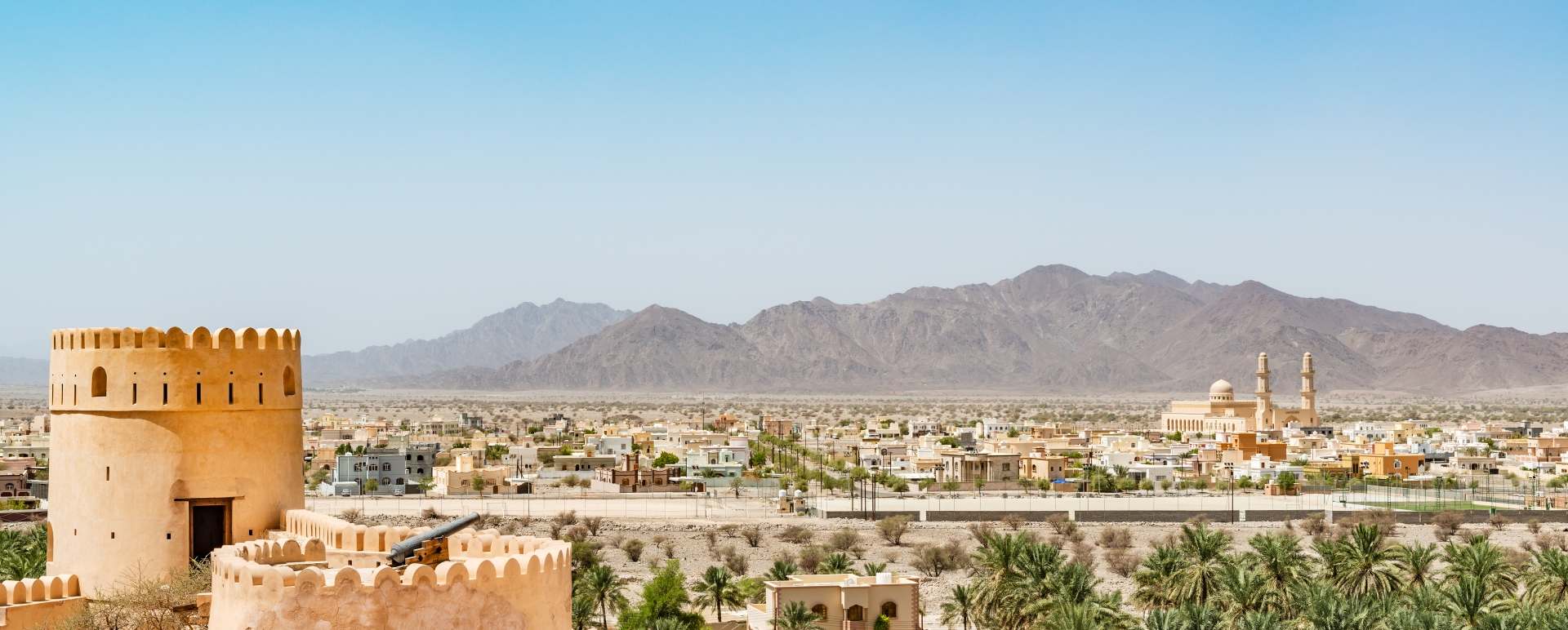 Mountains, Muscat and Beach