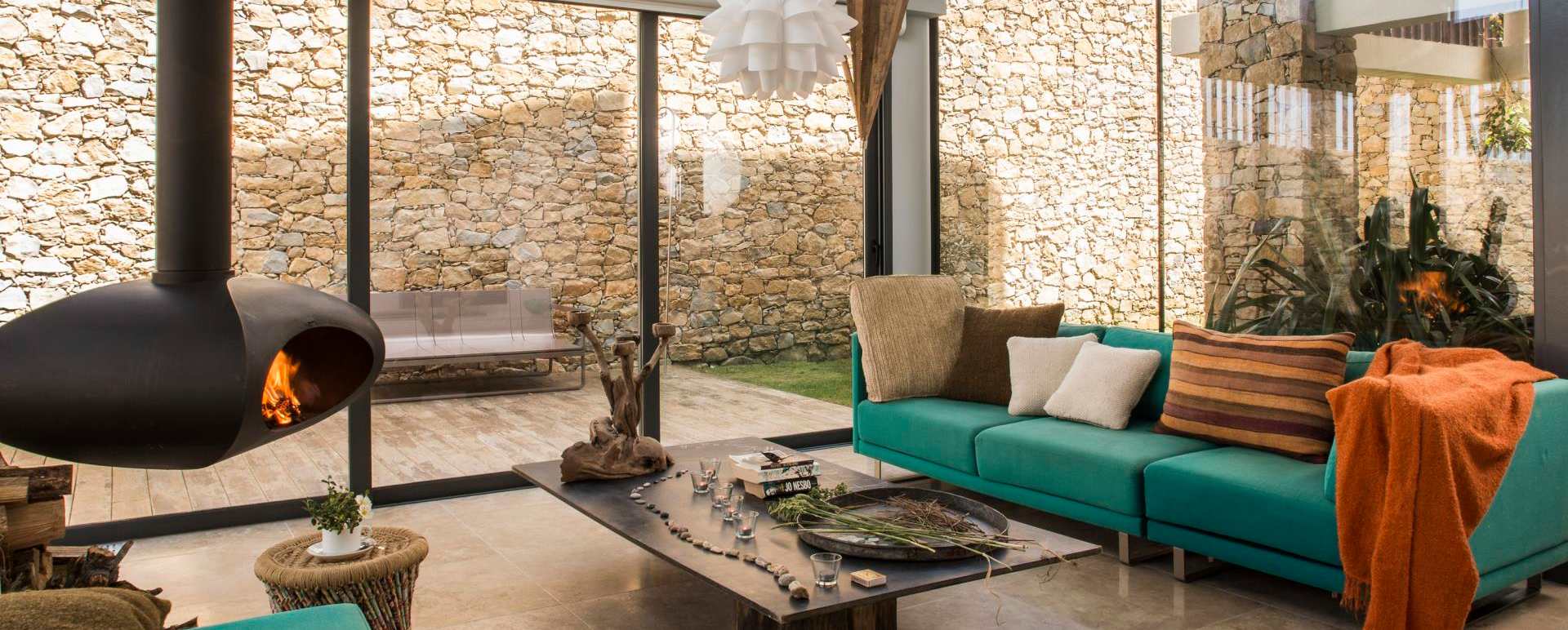 Green Villa 7 Living Area - Areias do Seixo 