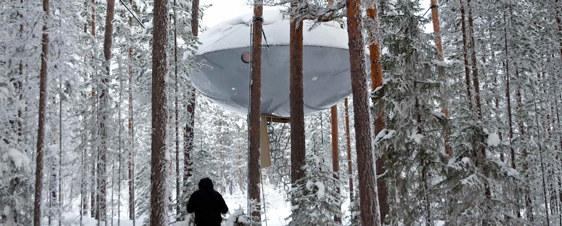 The UFO in the snow - Treehotel