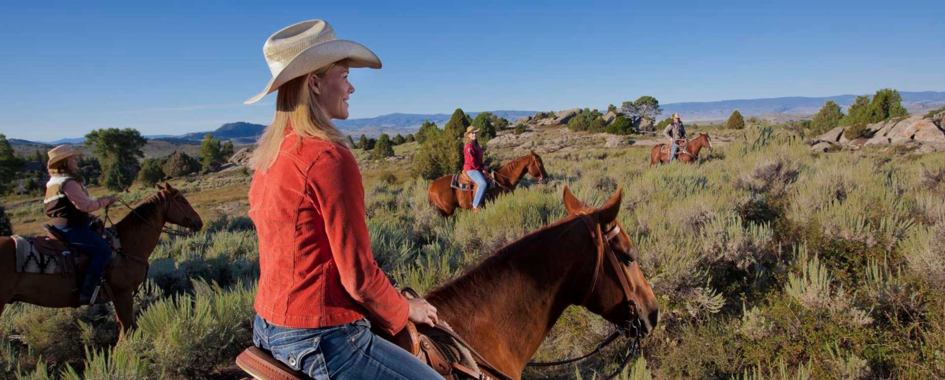 Out on the Trail  - Brush Creek Ranch
