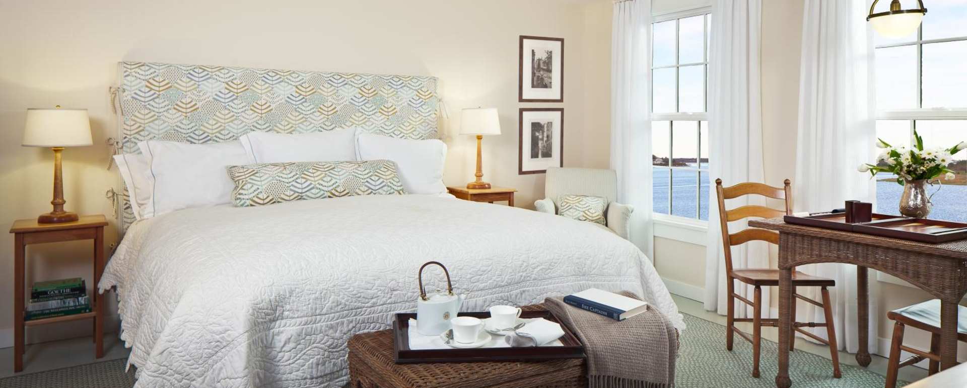 Great Egret Suite bedroom - Weekapaug Inn