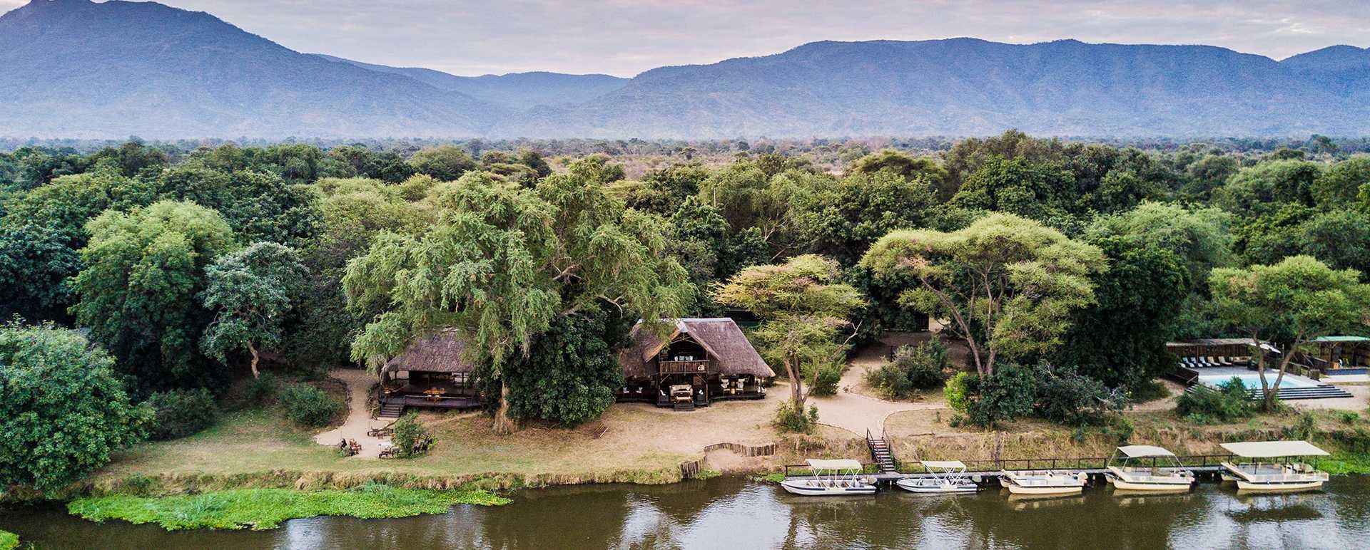 Aerial View of Camp - Chiawa Camp