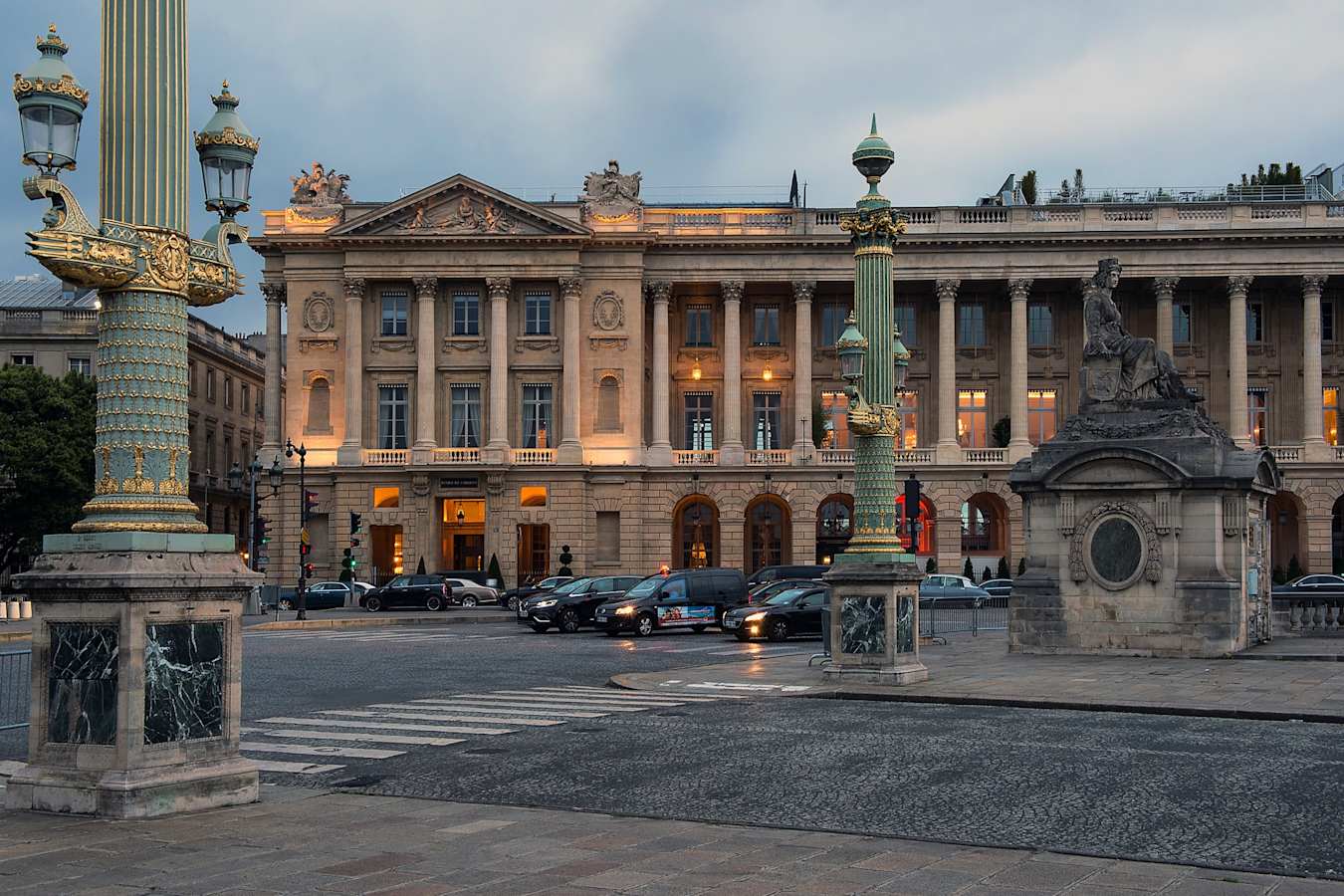 Exterior by night - Hotel de Crillon, A Rosewood Hotel