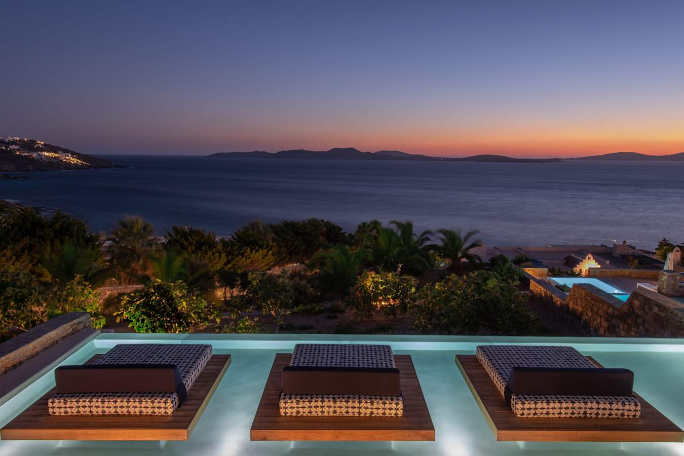Spa Relaxation Pool Sunset  