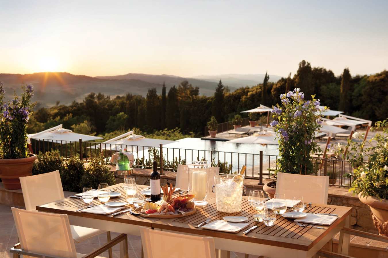 Restaurant terrace - Belmond Castello di Casole