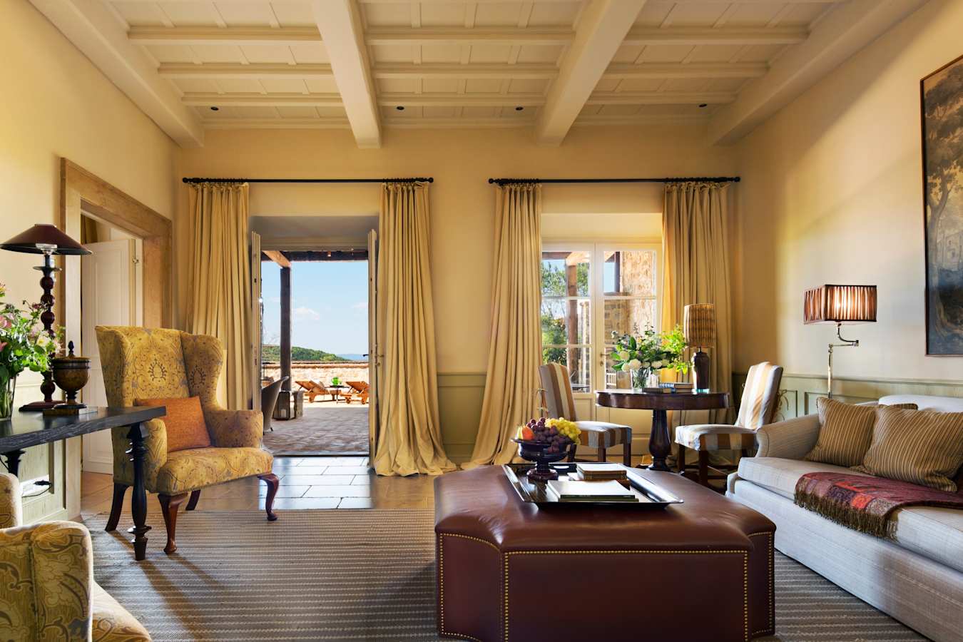 Terrace Suite living room - Rosewood Castiglion del Bosco