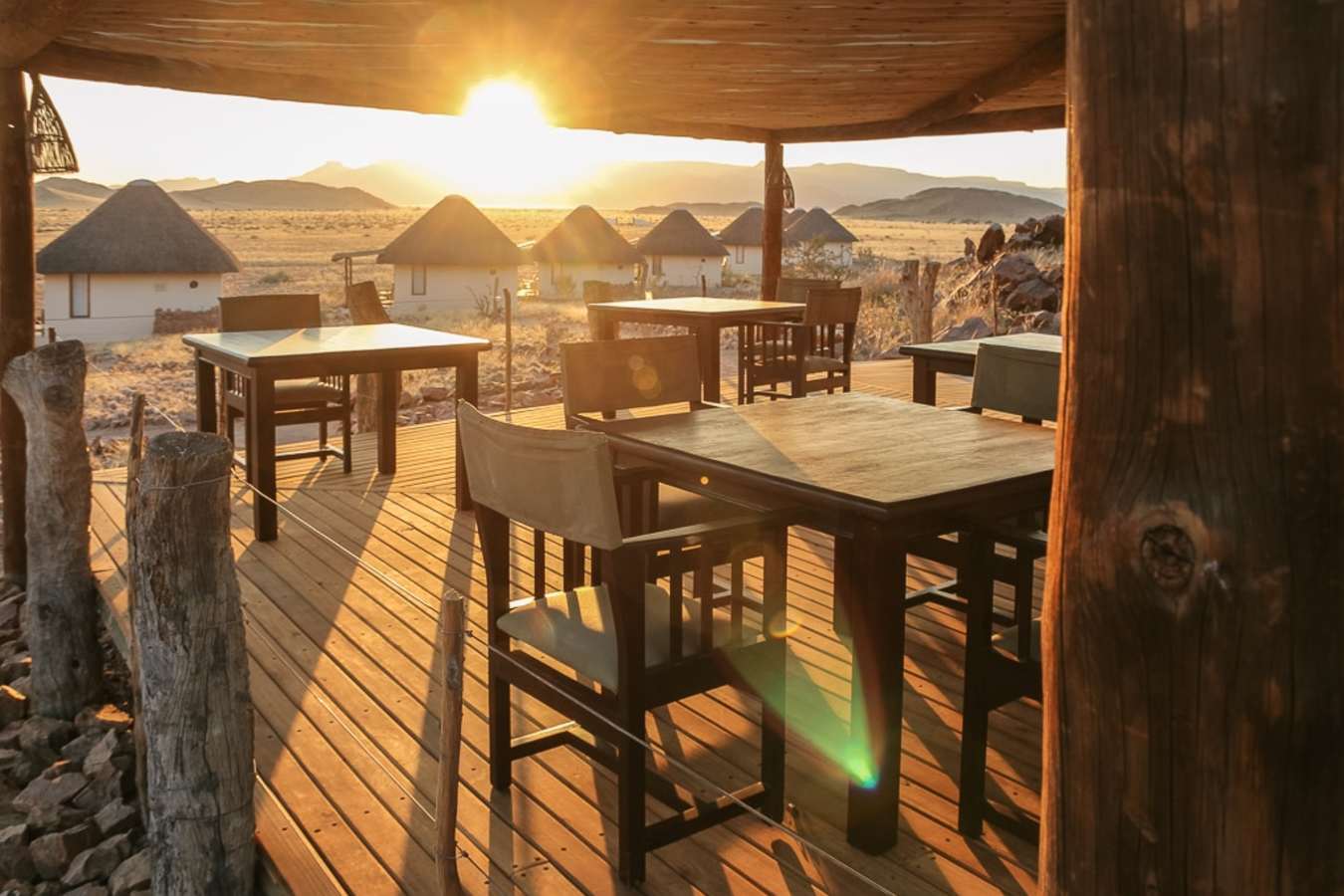 Deck at sunset 