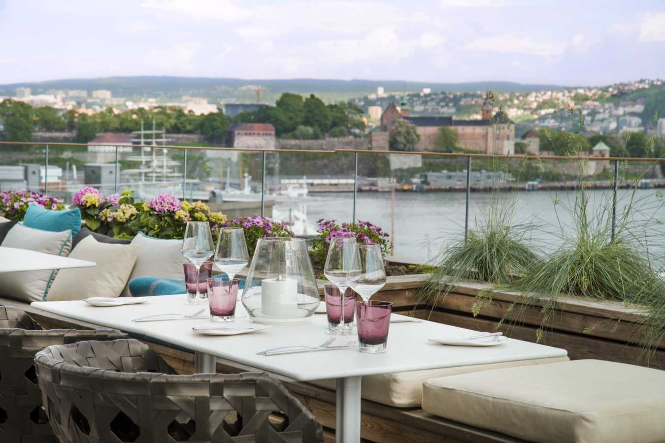 Rooftop seating 
