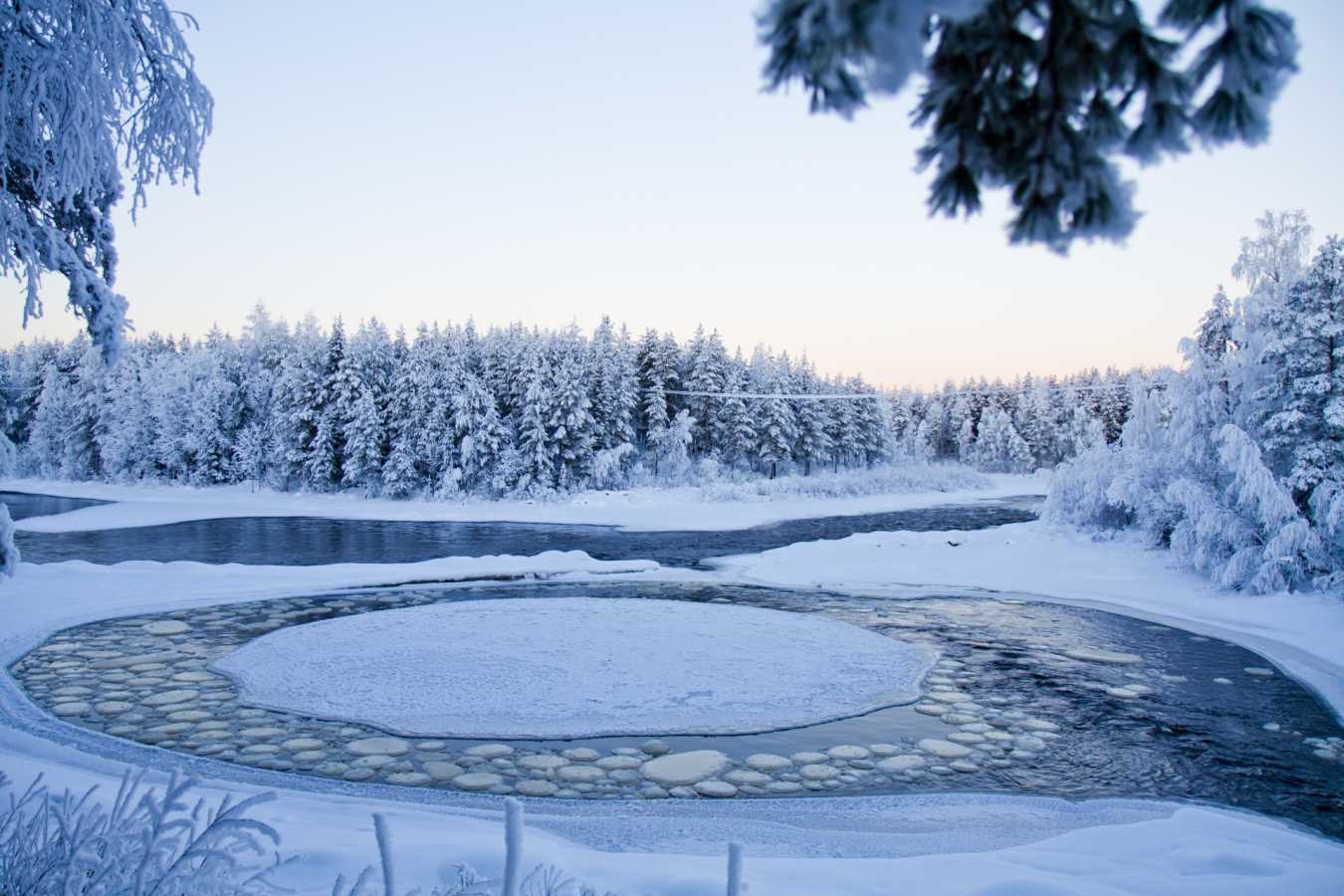 Frozen river - Aurora Safari Camp