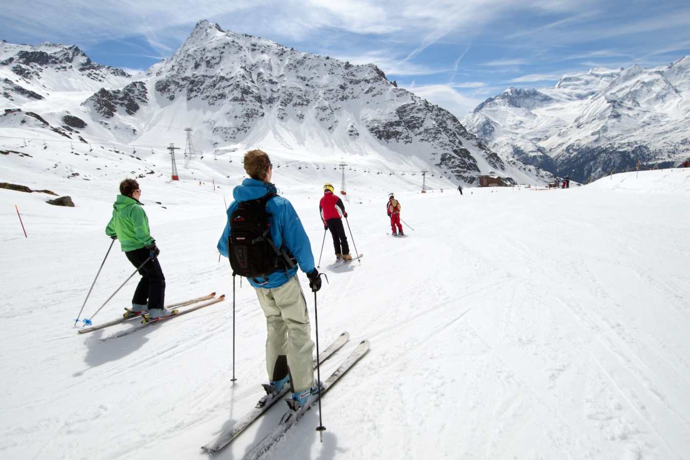 Skiing in Verbier