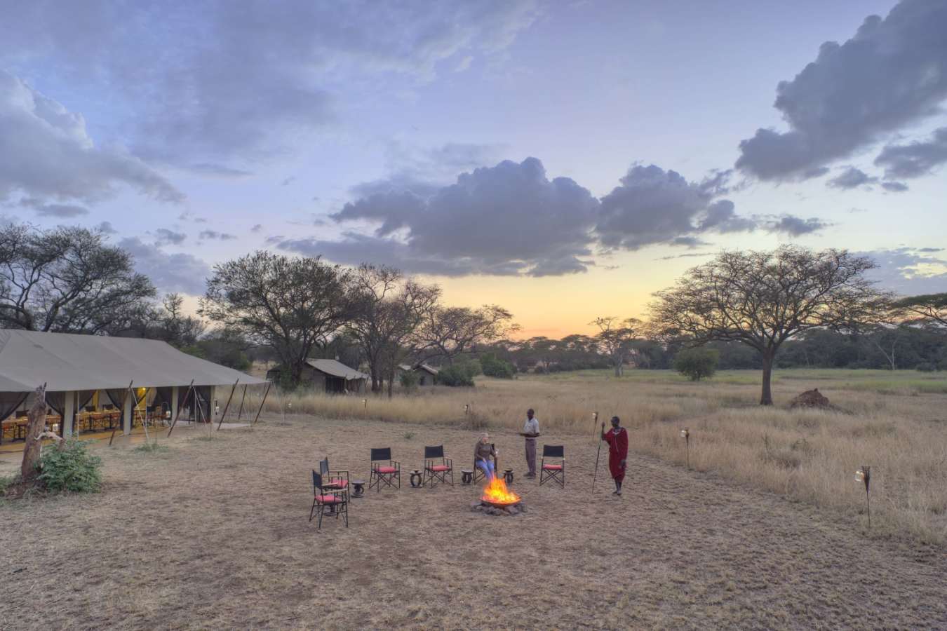 Camp sunset - Ubuntu Camp 