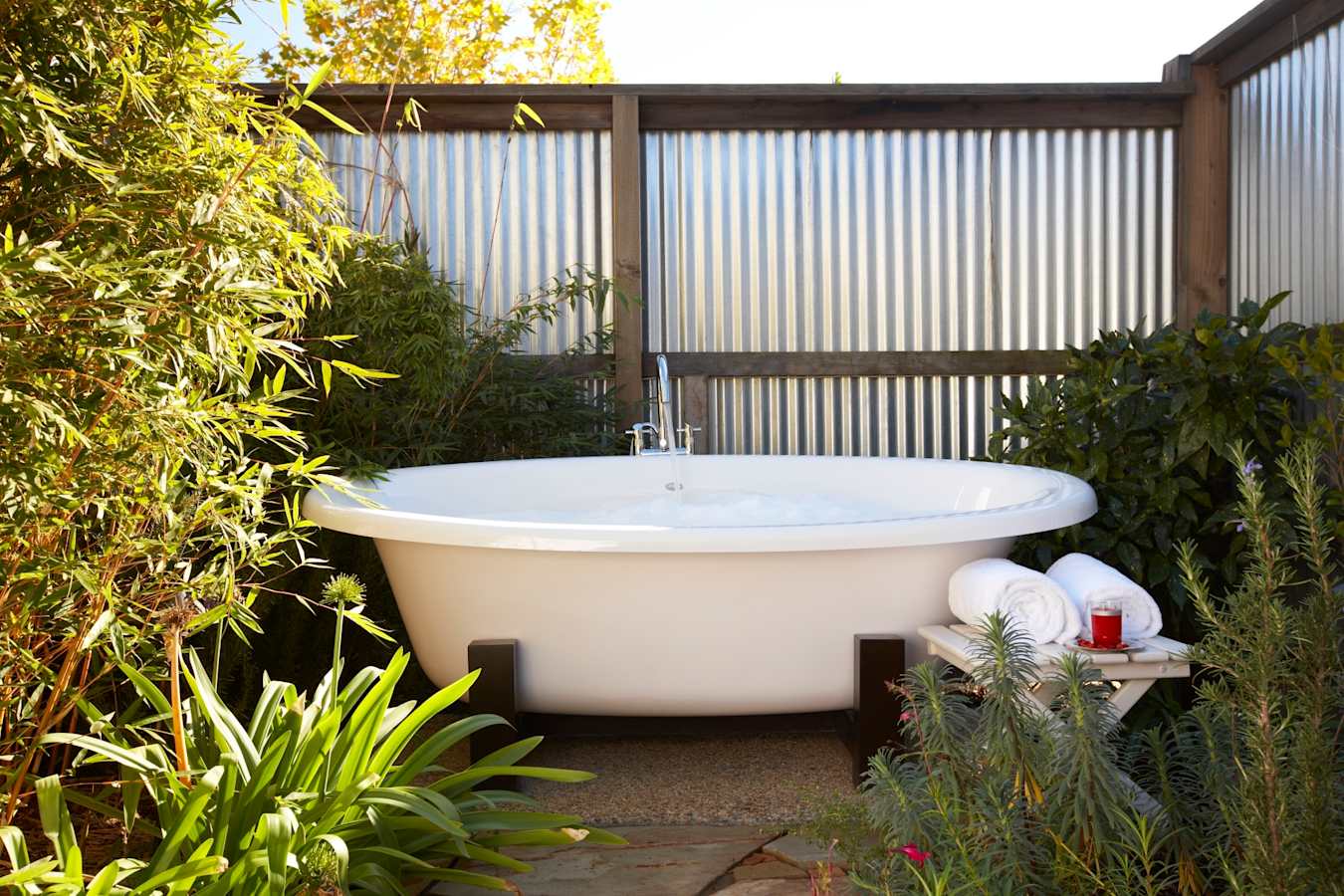 Outdoor soaking tub - Carneros Resort and Spa