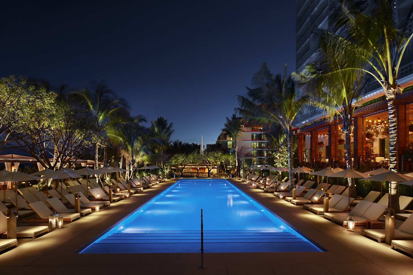 Pool at night - The Edition Miami Beach
