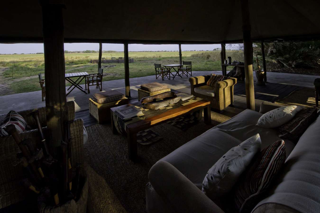 View from the living area - Busanga Bush Camp