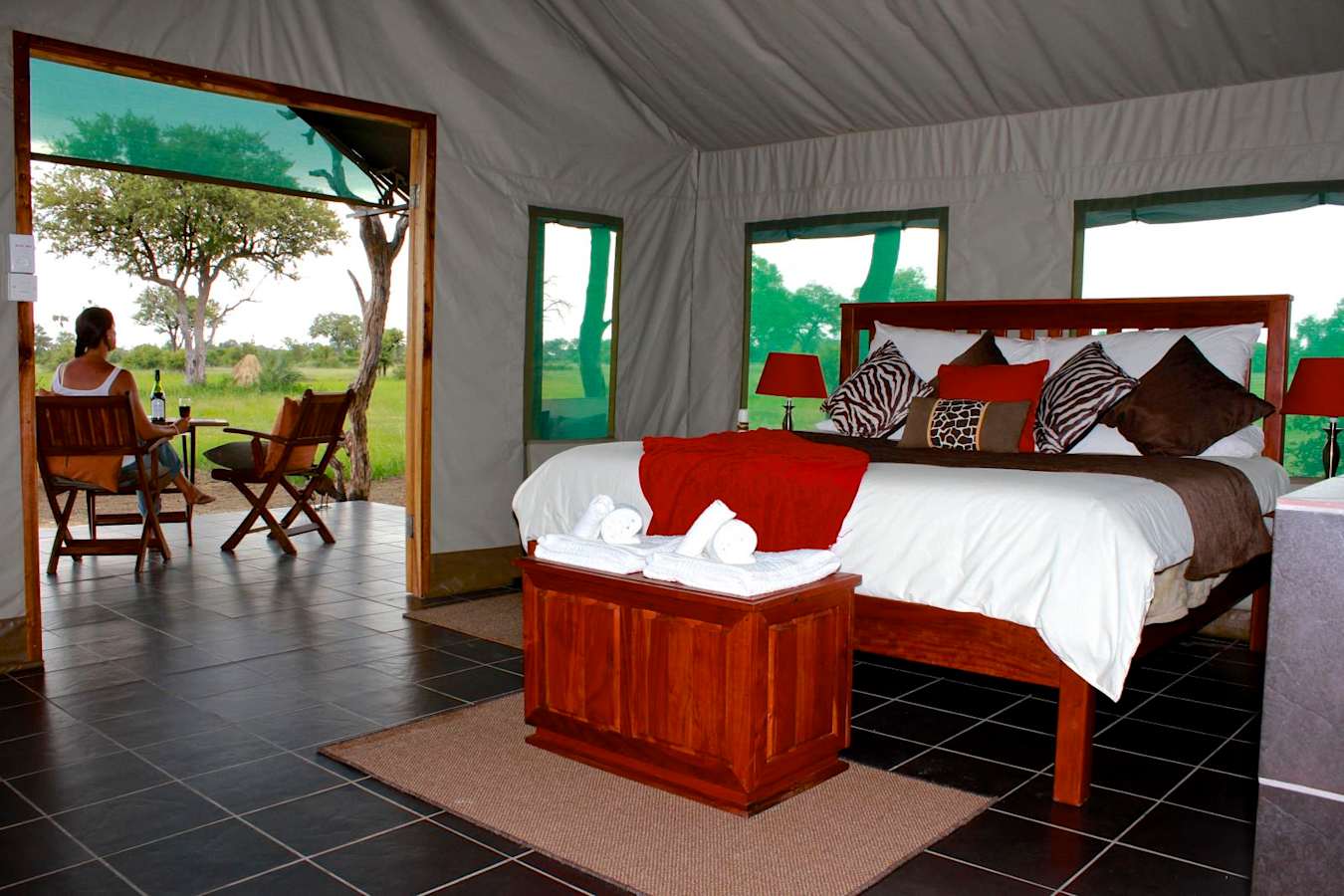 Tent Interior  - Bomani Tented Lodge