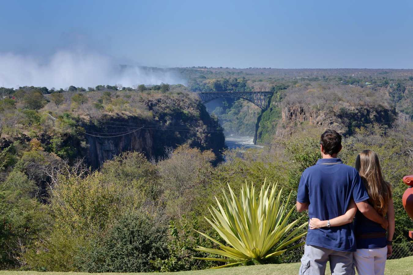 Falls view   - Victoria Falls Hotel