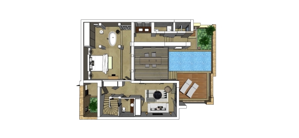 Residential 2 Bedroom Villa Ground Floor - Eagles Villas