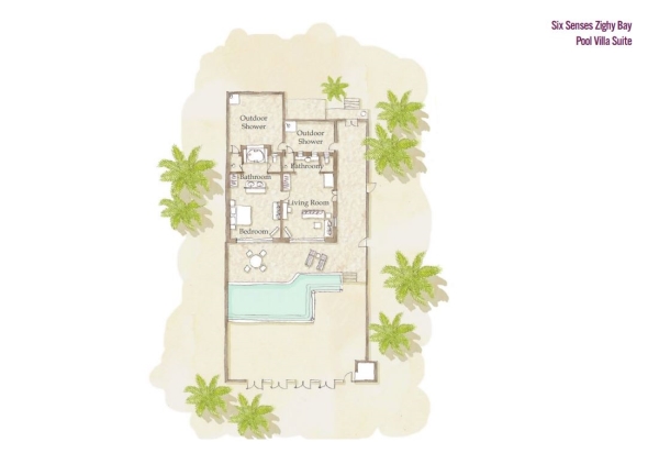 Pool Villa Suite Floor Plan 