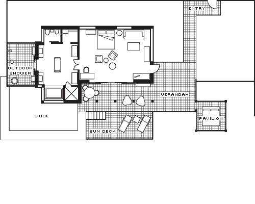 Hilltop Ocean View Villa Floor Plan 