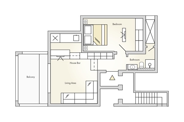 Resort Suite Sea View Deluxe Floor Plan 