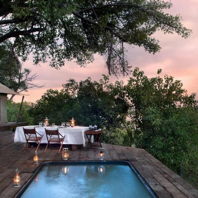 Sunset pool - Linyanti