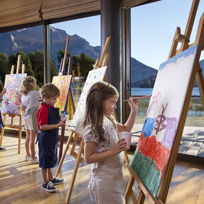 Painting at Llao Llao  