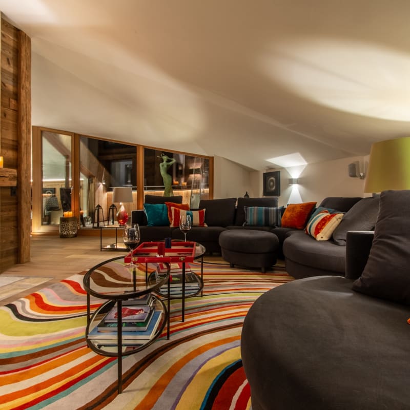 Living Room - Chalet Artemis 