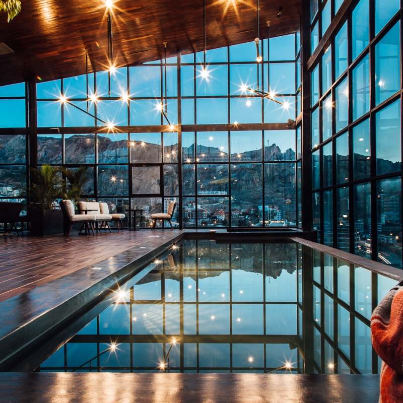 Bar and pool - Atix Hotel