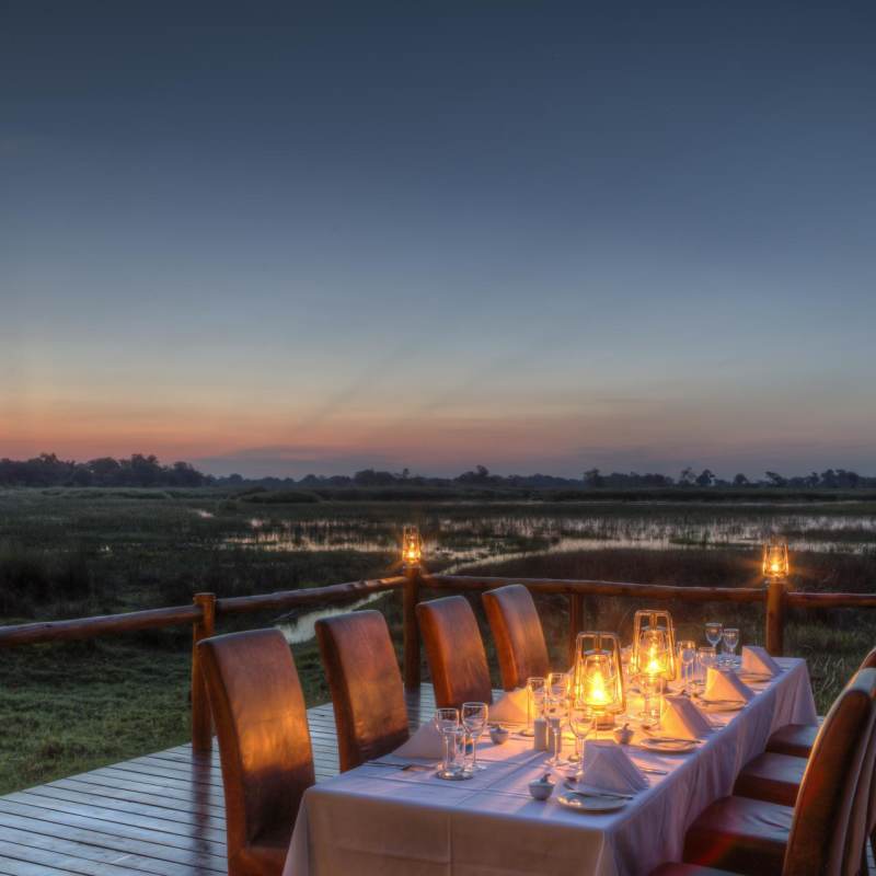 Outdoor dining - Kanana Camp