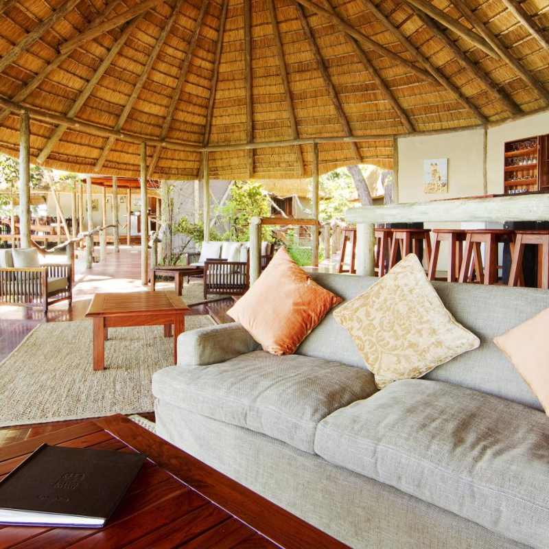 Kwando Lagoon Camp Lounge