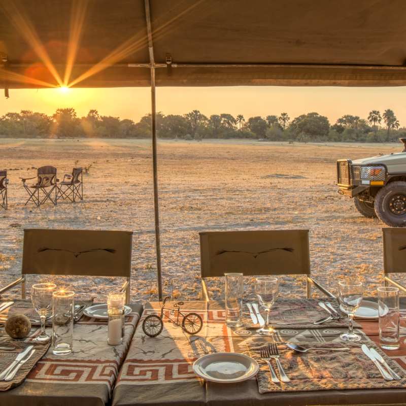 Dinner set up 