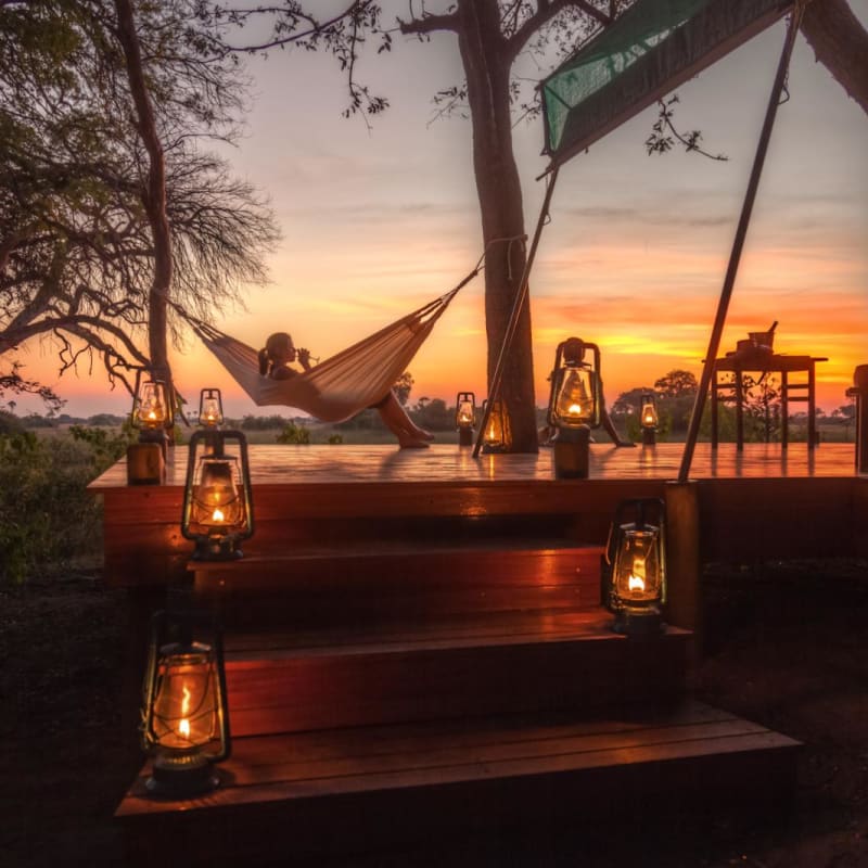 Sunset views from your deck - Macatoo Camp