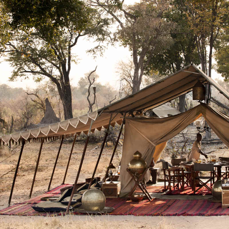 The mess tent - Selinda Explorers Camp