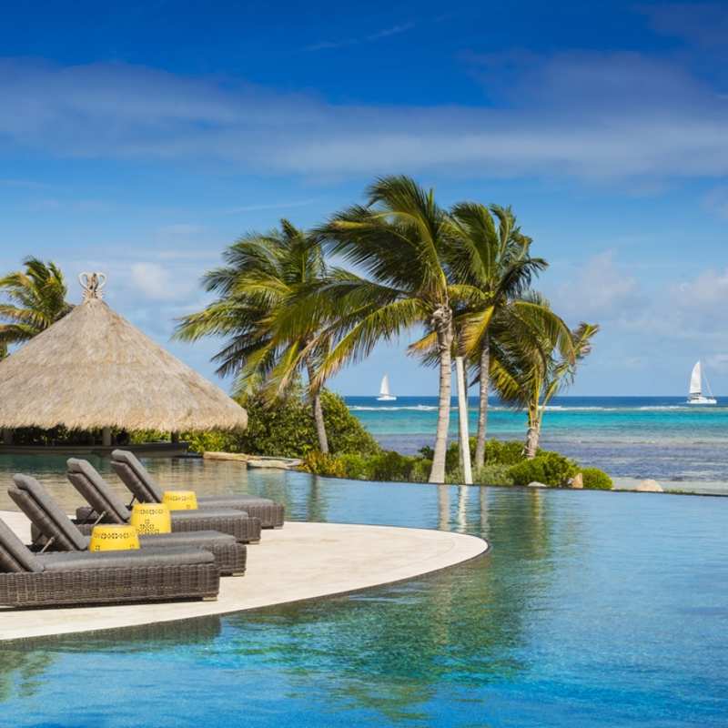 Beach House Loungers and View 